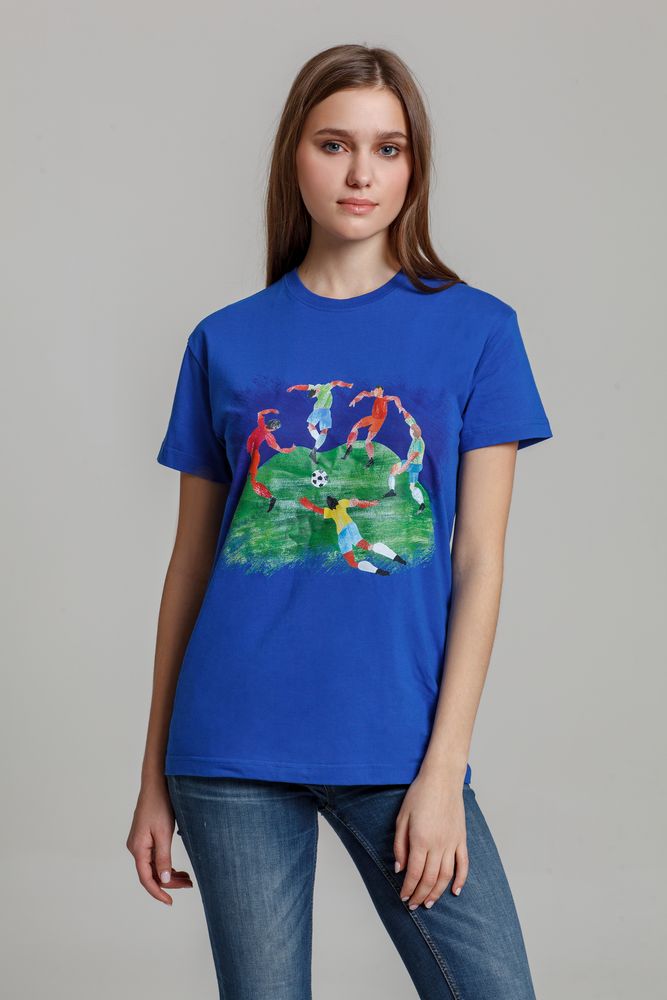 Футболка «Футбол via Матисс» 190, белая / Миниатюра WWW (1000)