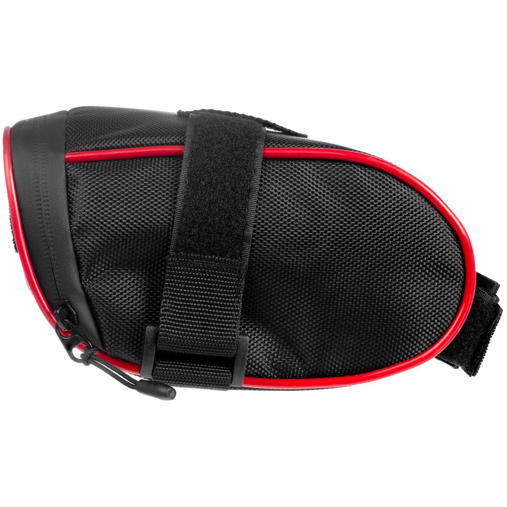 Велосумка BikeLine под седло, черная с красным / Миниатюра WWW (1000)