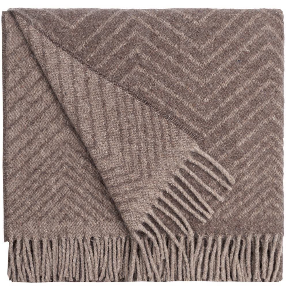 Плед Morena, бежево-коричневый / Миниатюра WWW (1000)