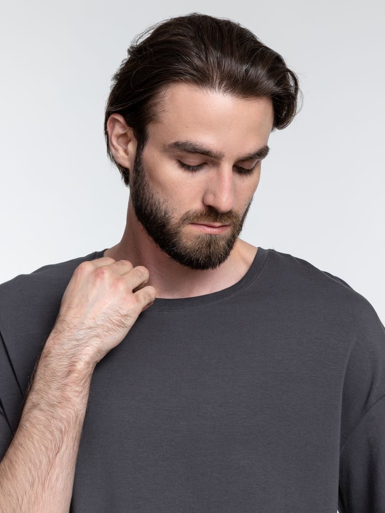 Футболка унисекс оверсайз Crosstown, темно-серая / Миниатюра WWW (1000)