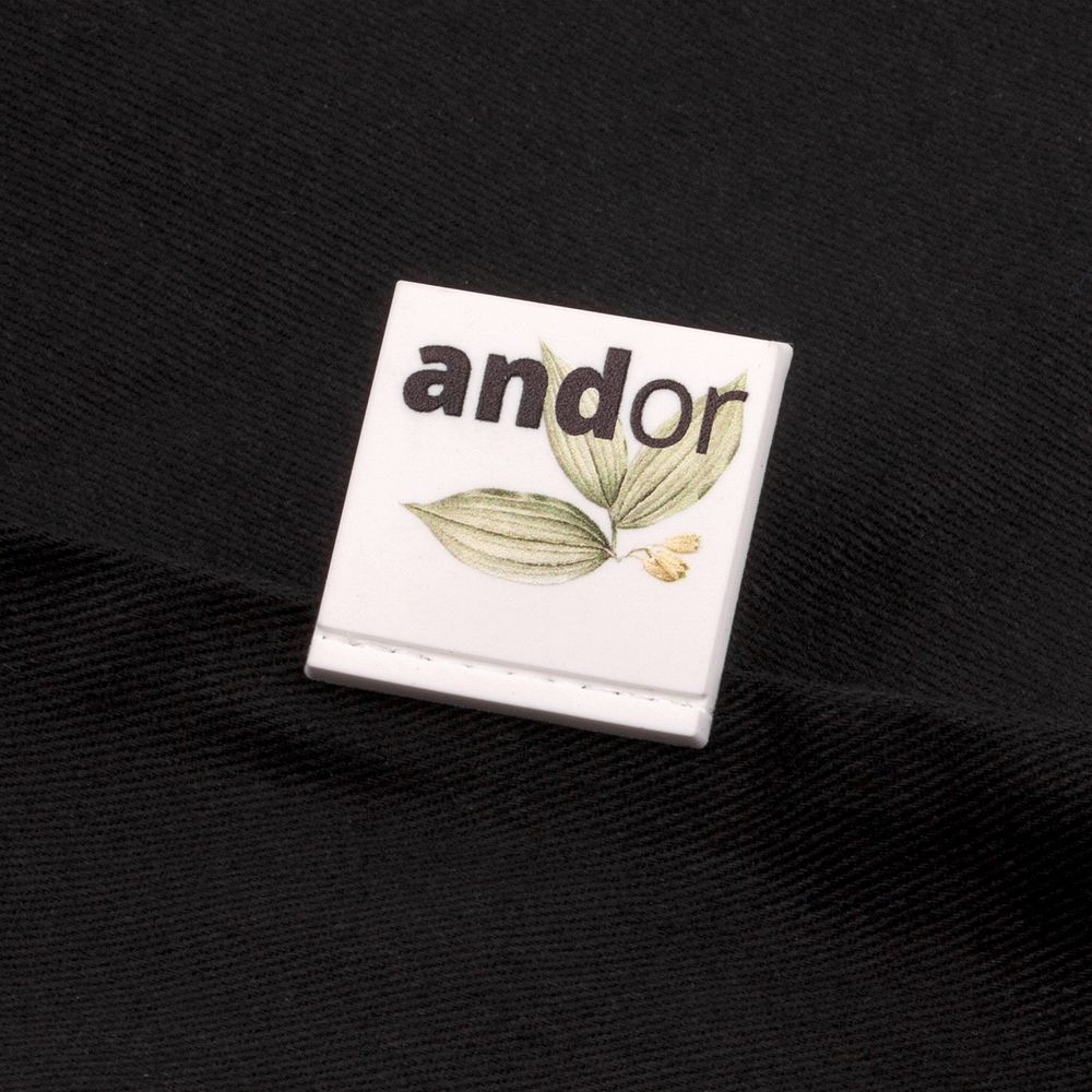 Основа для сумки для покупок В4, черная / Миниатюра нанесения (1000)