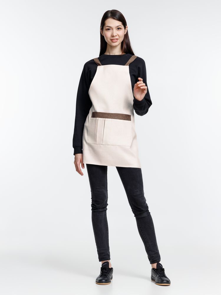 Фартук Settle In, светло-бежевый (молочный) / Миниатюра модельного (1000)