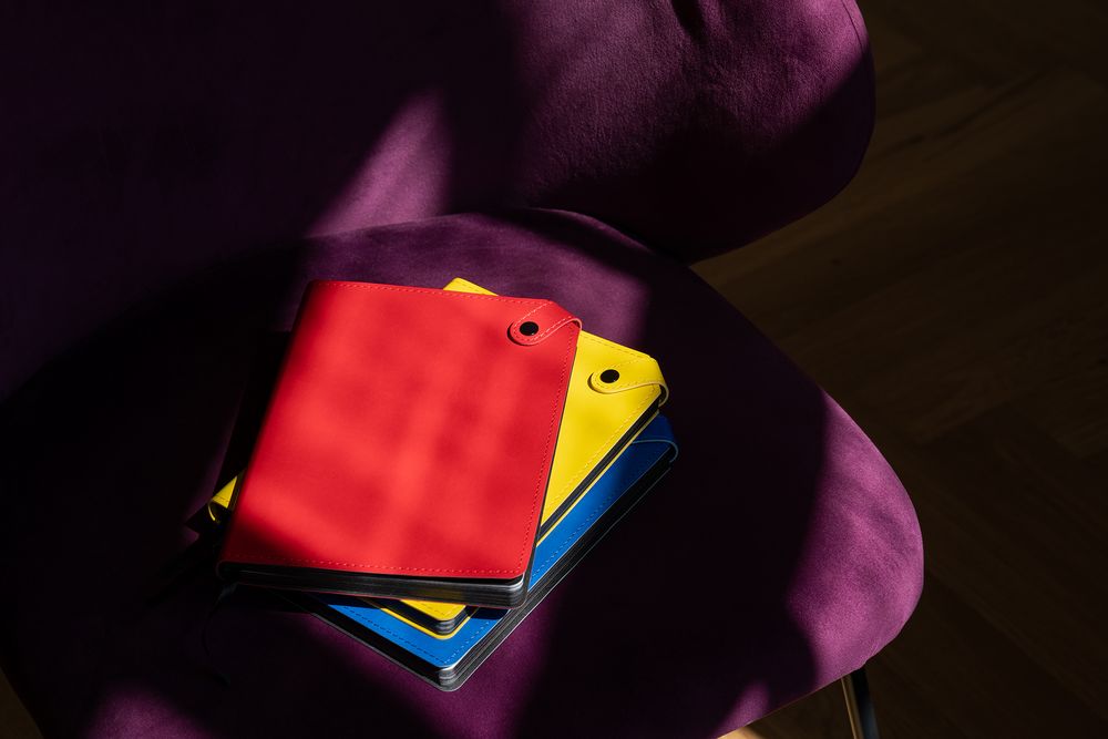 Ежедневник Angle, недатированный, синий / Миниатюра WWW (1000)