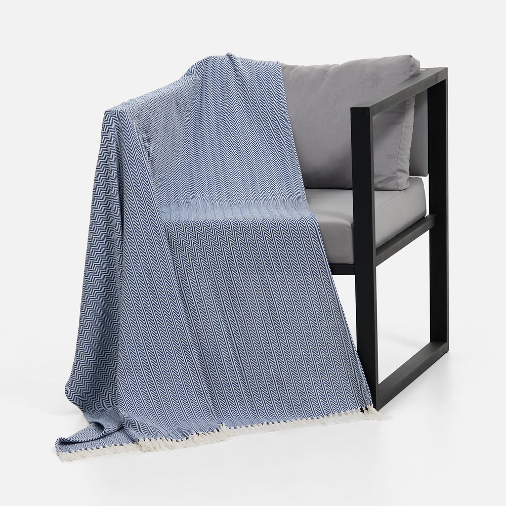 Плед Landour, синий / Миниатюра WWW (1000)