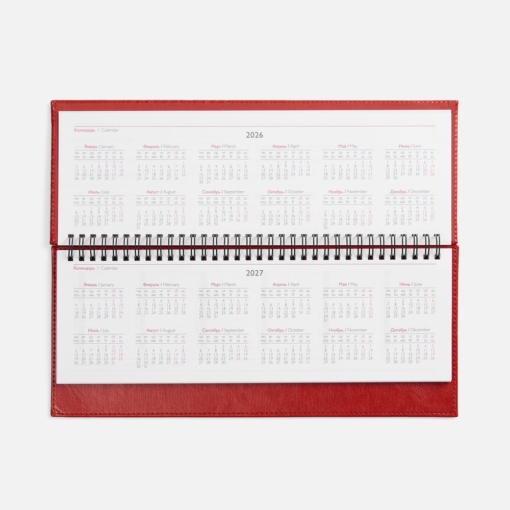 Планинг Faro, датированный, красный / Миниатюра WWW (1000)