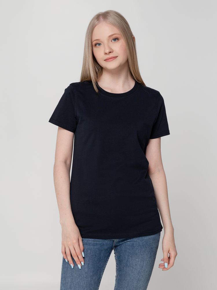 Футболка женская T-bolka Lady, темно-синяя / Миниатюра WWW (1000)