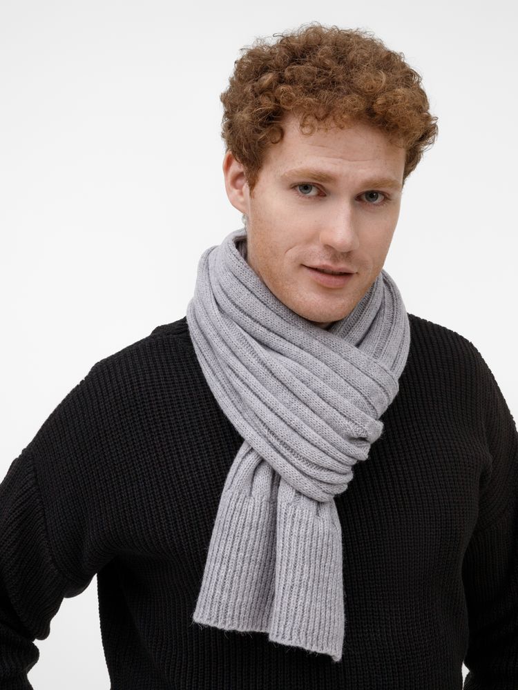 Шарф Bellish, светло-серый меланж / Миниатюра WWW (1000)