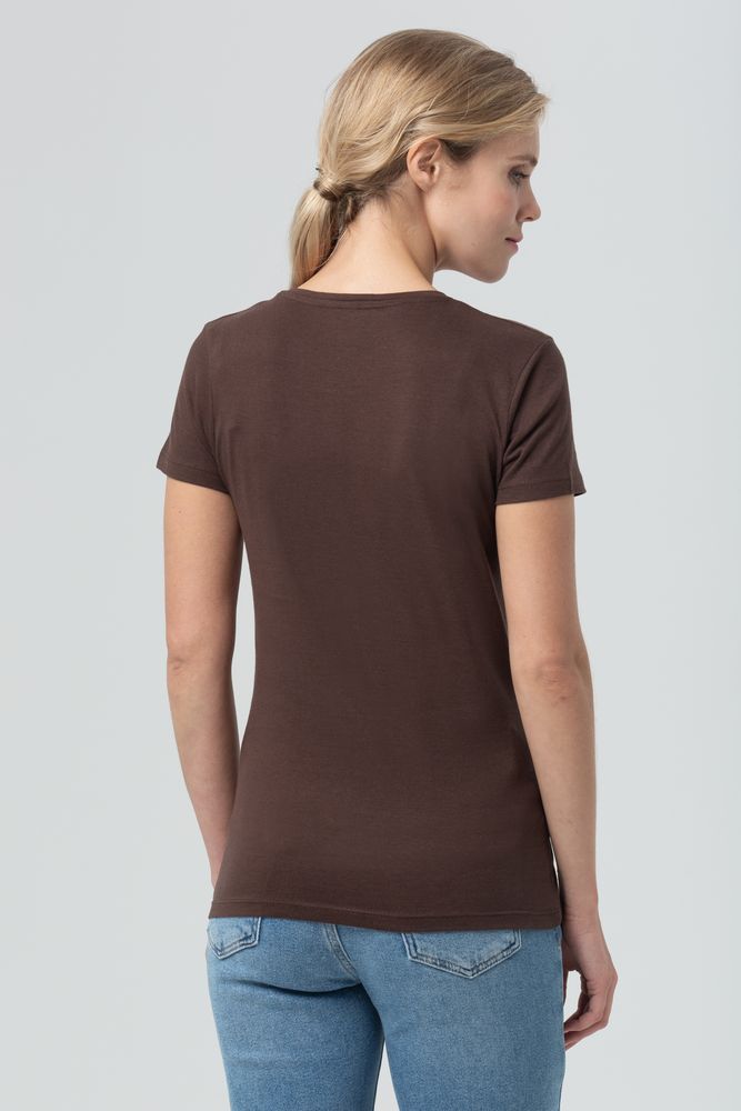 Футболка женская Miss 150, шоколадно-коричневая / Миниатюра WWW (1000)