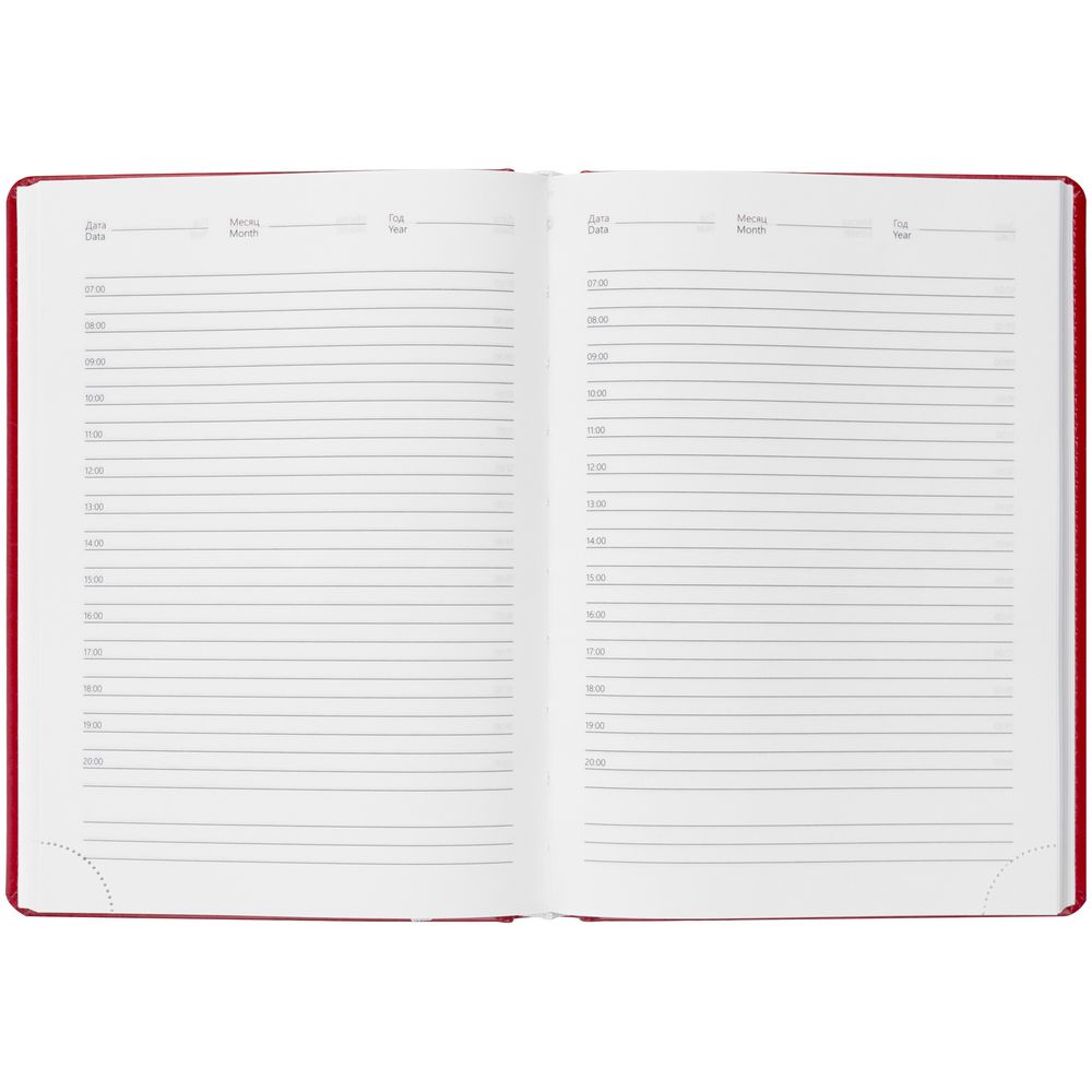 Ежедневник Nebraska, недатированный, красный / Миниатюра WWW (1000)