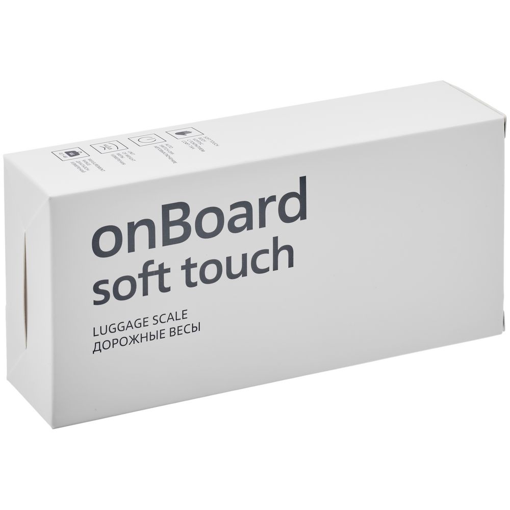 Дорожные весы onBoard Soft Touch, черные / Миниатюра WWW (1000)