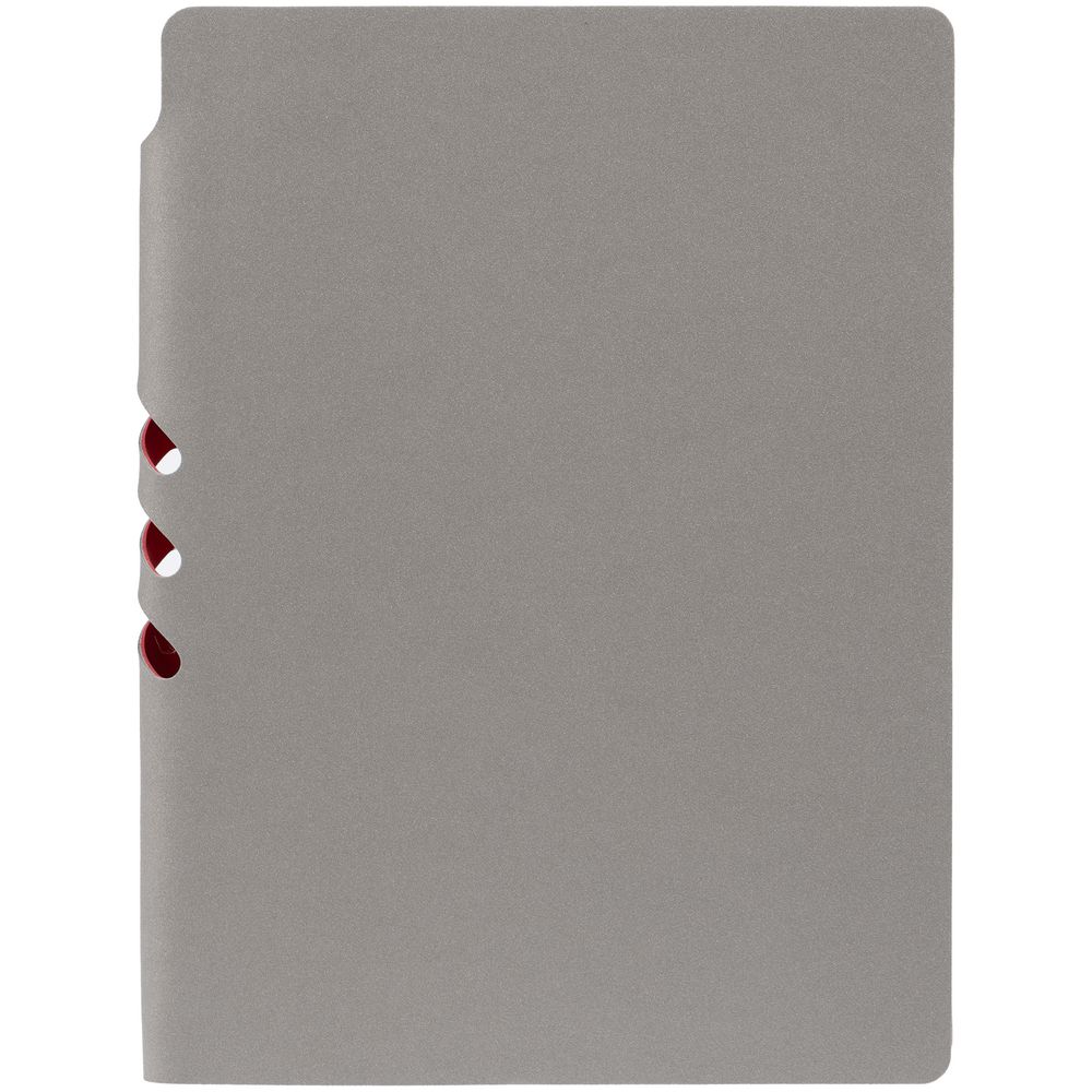 Ежедневник Flexpen, недатированный, серебристо-красный / Миниатюра WWW (1000)