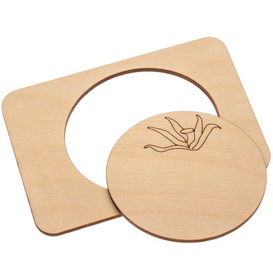 Карточки-раскраски Wood Games, овощи / Миниатюра WWW (1000)