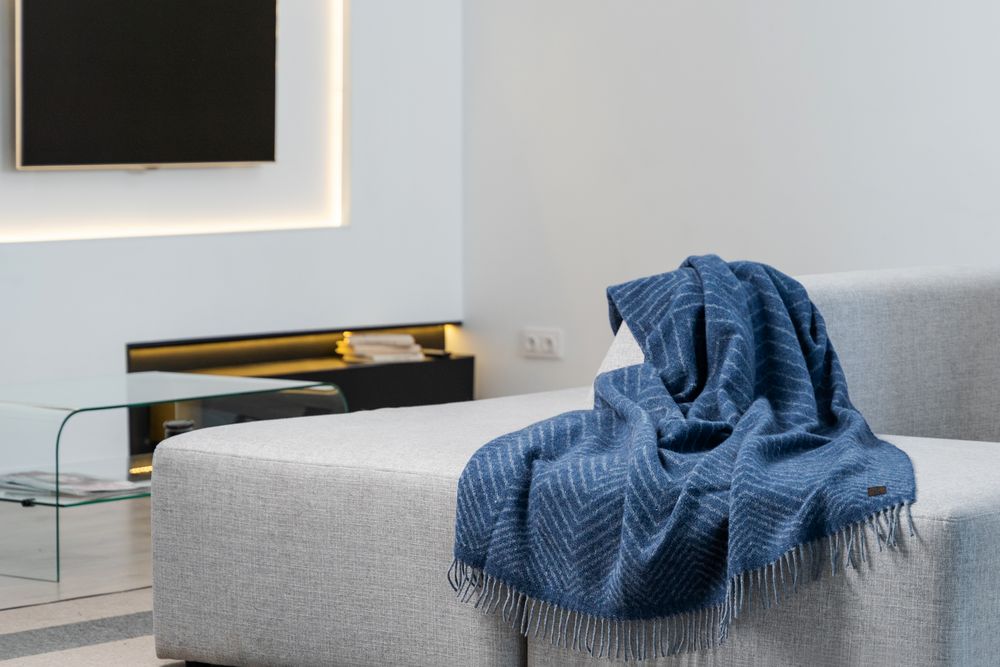 Плед Morena, синий / Миниатюра WWW (1000)