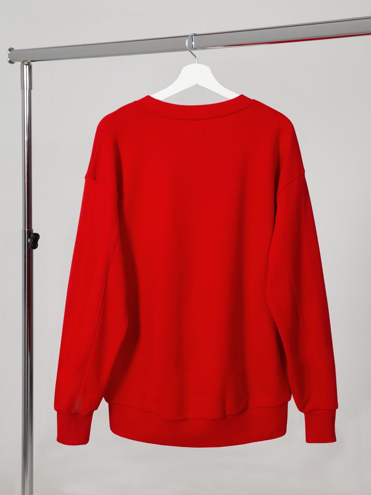 Свитшот унисекс Kosmos 2.0, красный / Миниатюра WWW (1000)