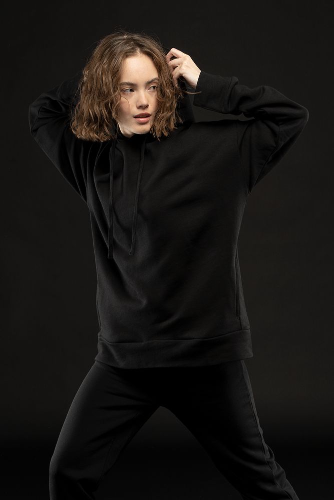 Худи унисекс H2, черное / Миниатюра WWW (1000)