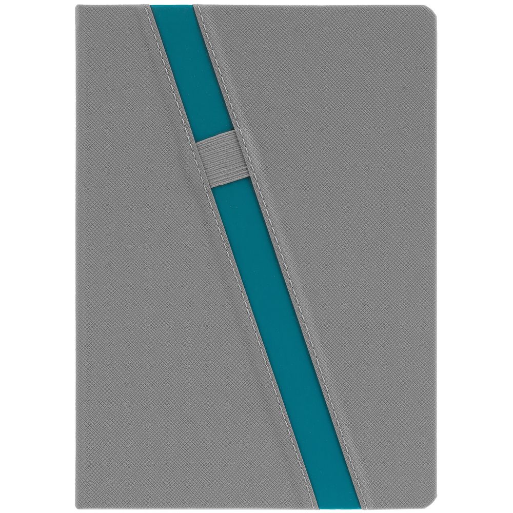 Ежедневник Rubikon, недатированный серо-бирюзовый / Миниатюра WWW (1000)