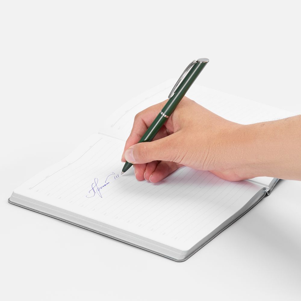 Ручка шариковая Ringa, темно-зеленая / Миниатюра WWW (1000)