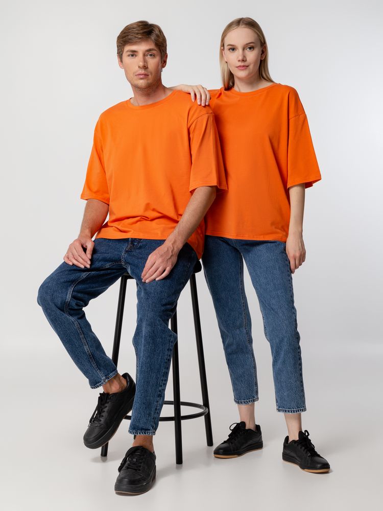 Футболка унисекс оверсайз Street Vibes, оранжевая / Миниатюра WWW (1000)