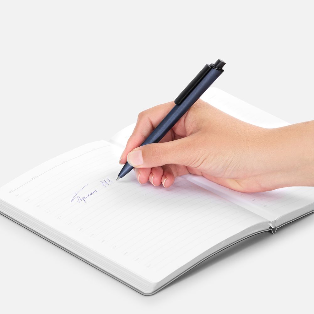 Ручка шариковая Informa, металлик, темно-синяя / Миниатюра WWW (1000)