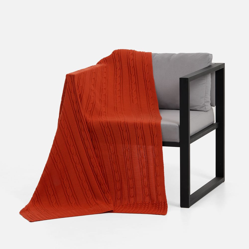 Плед Remitti, оранжевый (морковь) / Миниатюра WWW (1000)