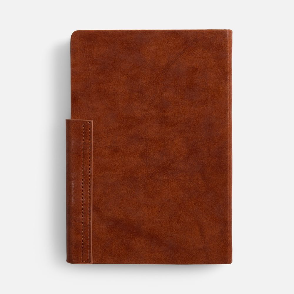 Ежедневник Leadmark, недатированный, коричневый / Миниатюра WWW (1000)