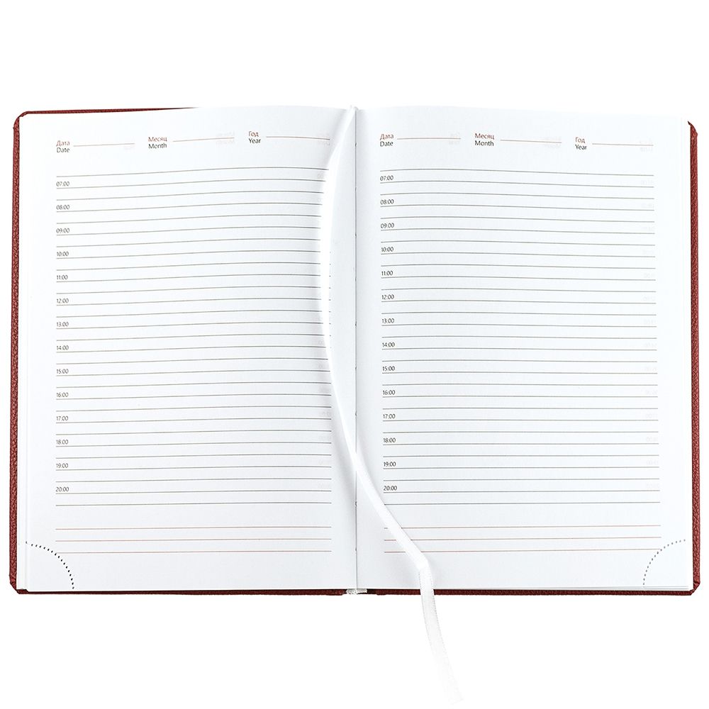 Ежедневник Sagrin, недатированный, красный / Миниатюра WWW (1000)