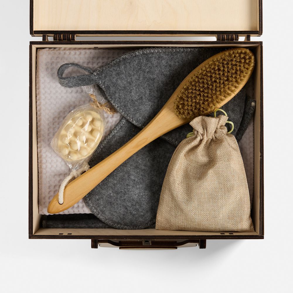 Банный набор Great Heat Therapy, мужской, светло-серый / Миниатюра WWW (1000)