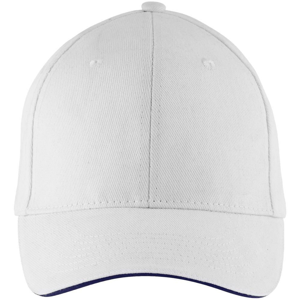 Бейсболка Buffalo, белая с темно-синим / Миниатюра WWW (1000)