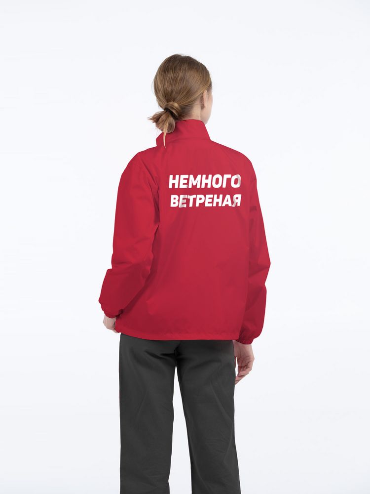 Ветровка «Немного ветреная», красная / Миниатюра WWW (1000)