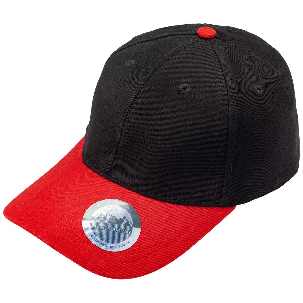 Бейсболка Ben Loyal, черная с красным / Миниатюра WWW (1000)