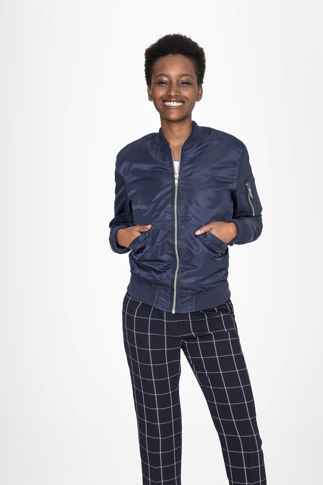 Куртка бомбер унисекс Rebel, темно-синяя / Миниатюра WWW (1000)