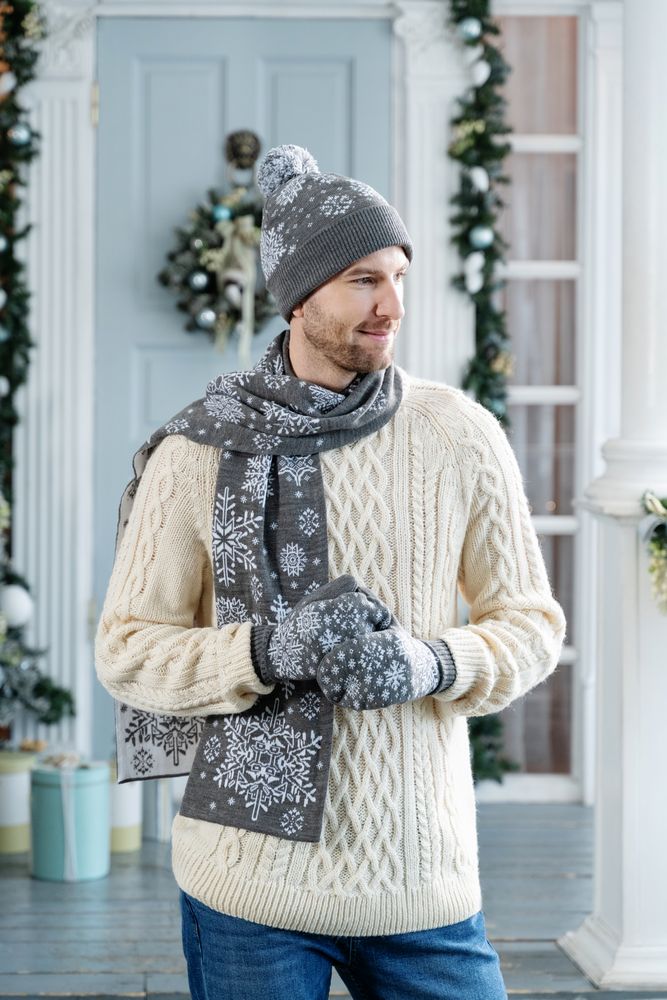 Шарф Snow Fairy, серый / Миниатюра WWW (1000)