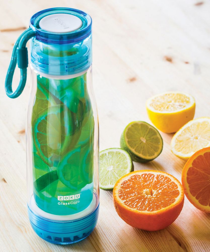 Бутылка для воды Zoku, зеленая / Миниатюра WWW (1000)