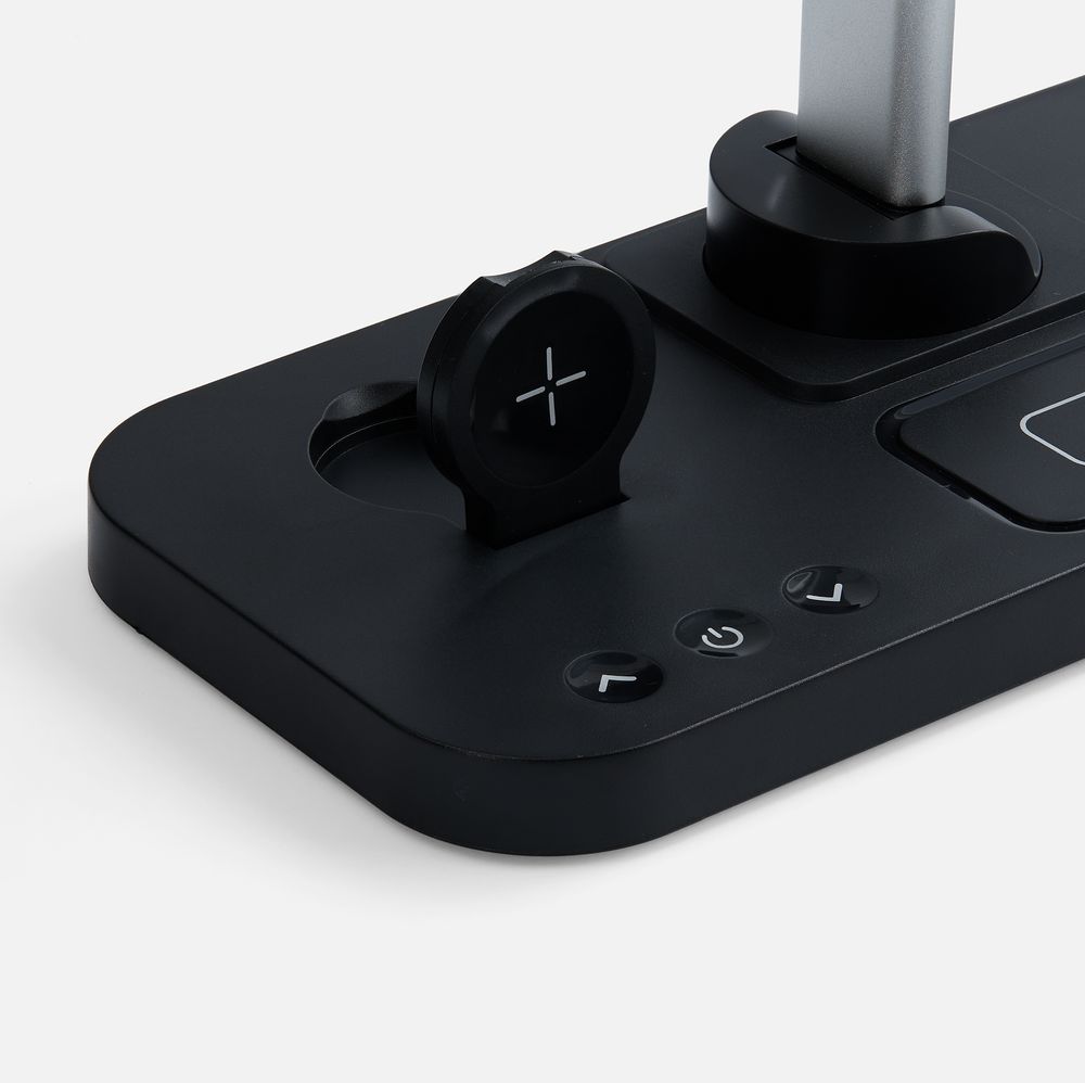 Настольная лампа с беспроводной зарядкой Power Light, черная / Миниатюра WWW (1000)