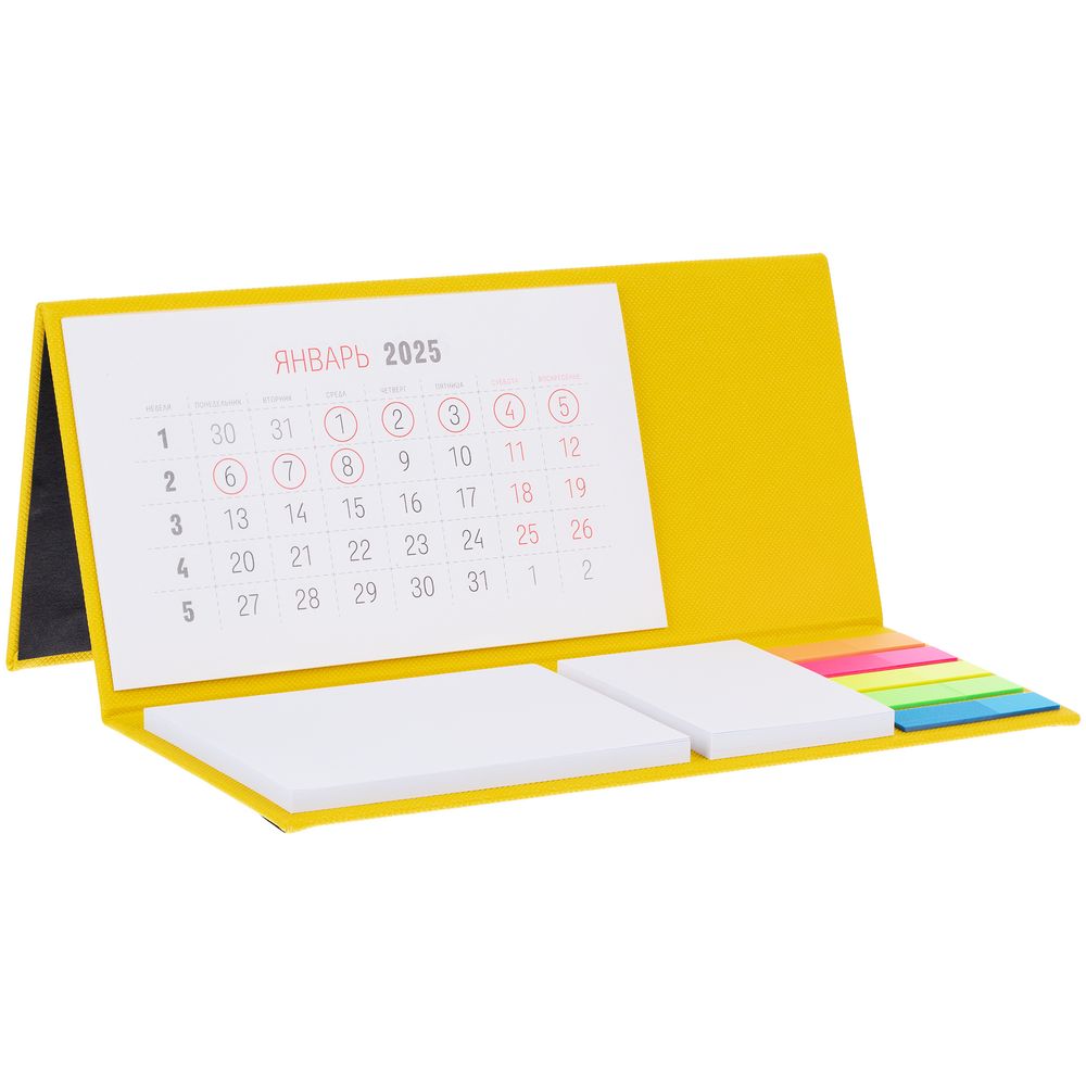 Календарь настольный Grade, желтый / Миниатюра WWW (1000)