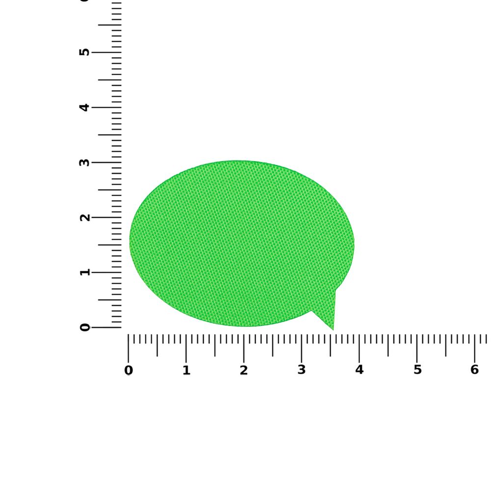 Наклейка тканевая Lunga Bubble, M, зеленый неон / Миниатюра WWW (1000)