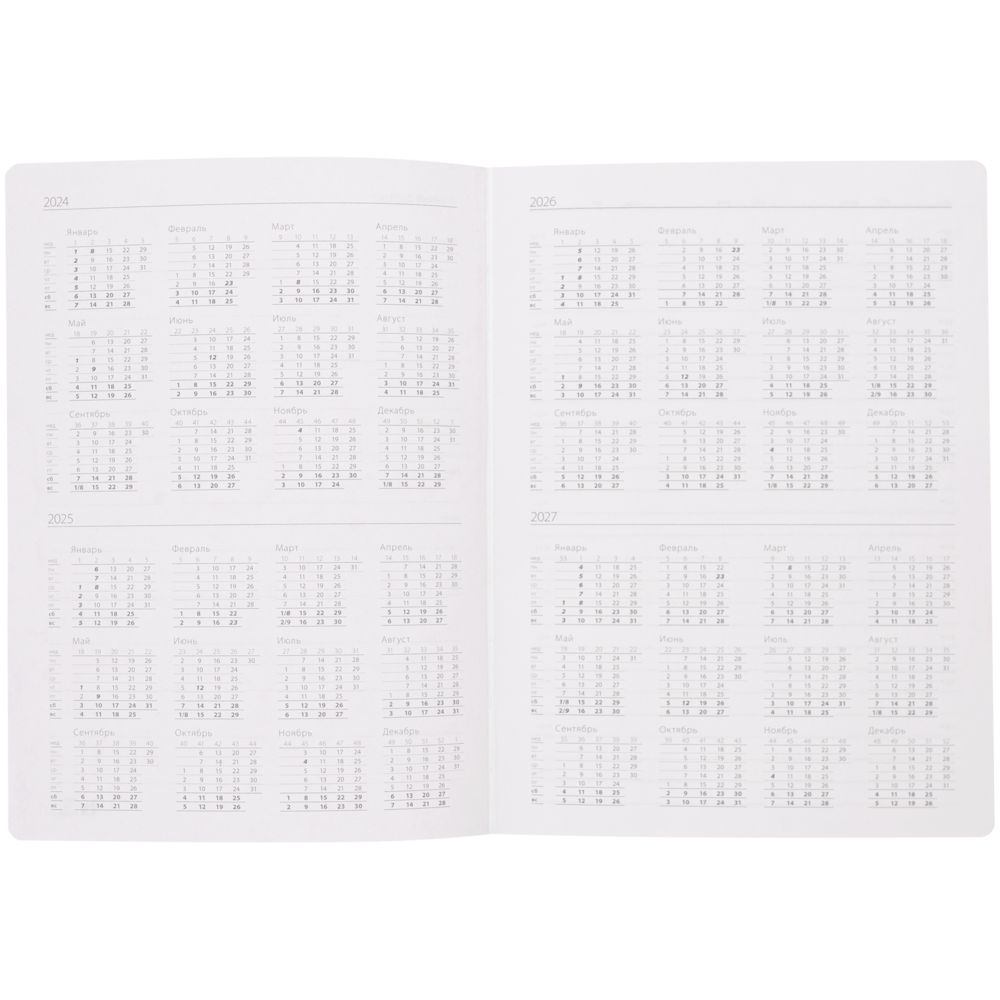 Ежедневник Flexpen Shall, недатированный, красный / Миниатюра WWW (1000)