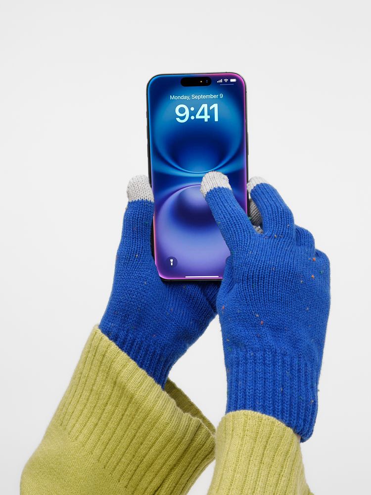 Перчатки сенсорные Spotti Senso, синие / Миниатюра WWW (1000)