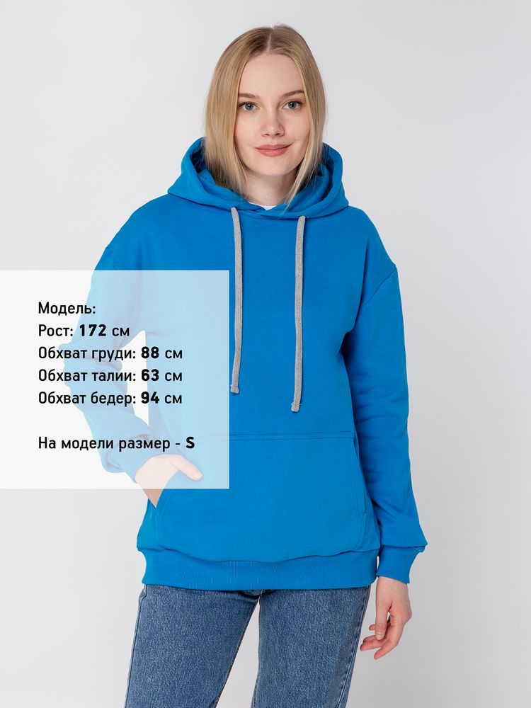 Толстовка с капюшоном Unit Kirenga Heavy, бирюзовая / Миниатюра WWW (1000)