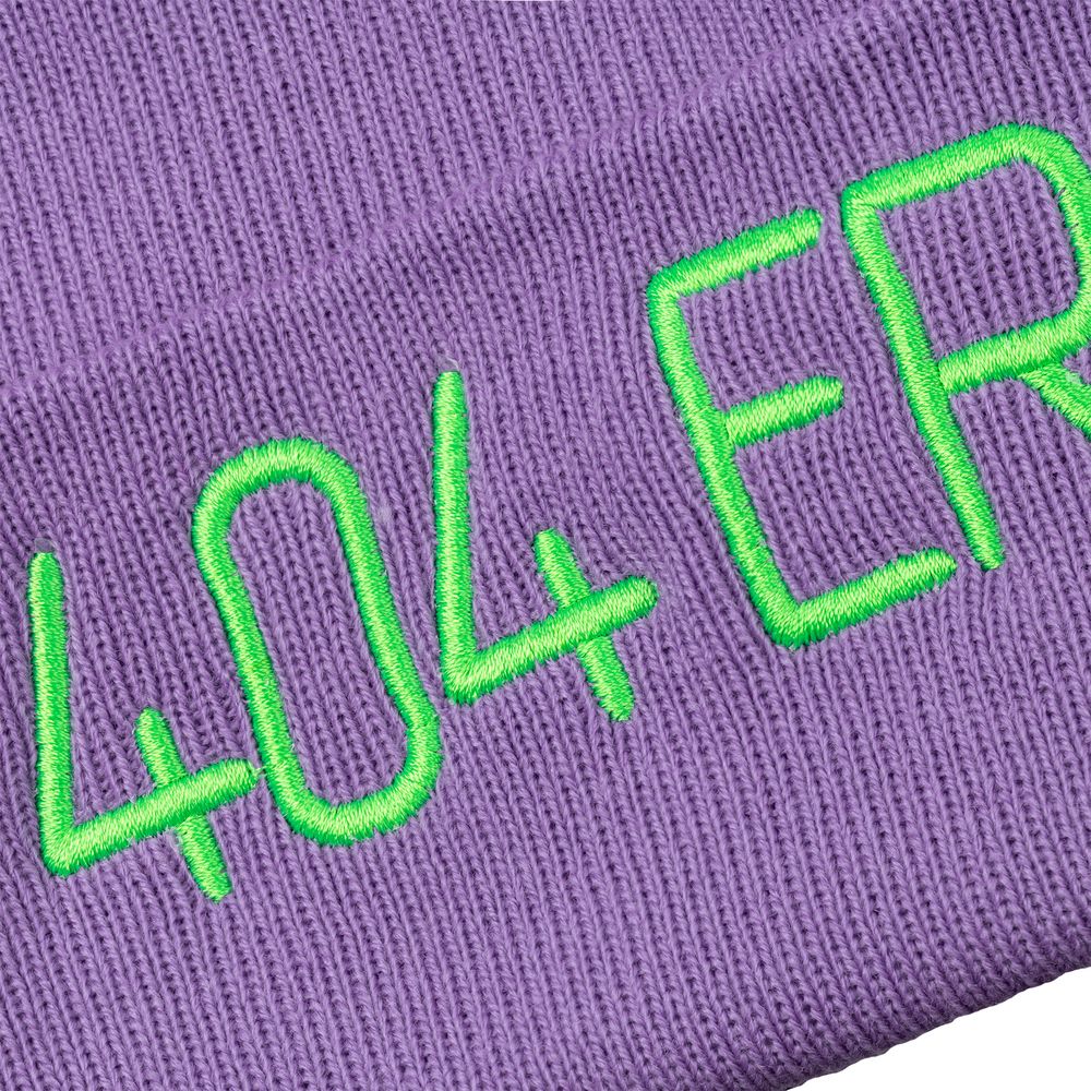 Шапка 404 Error, сиреневая / Миниатюра WWW (1000)