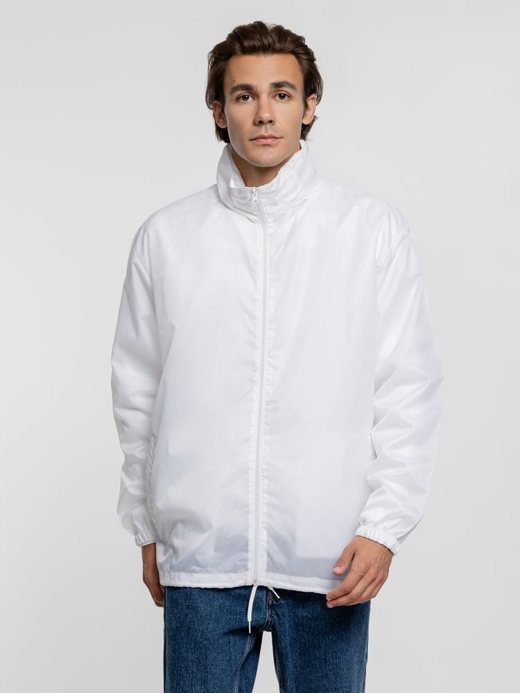 Ветровка унисекс Shift, белая / Миниатюра WWW (1000)