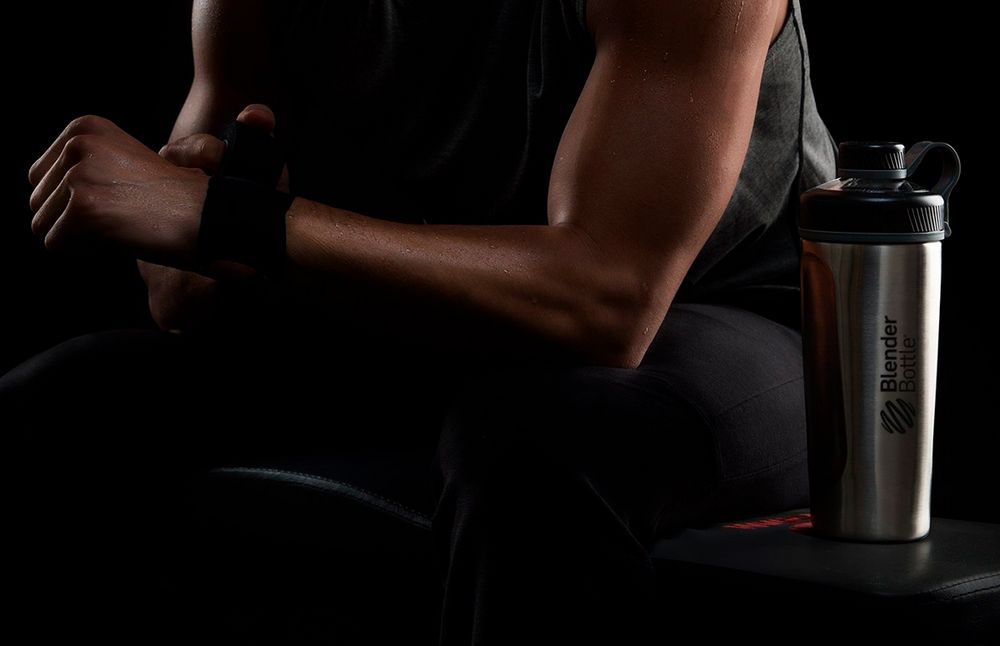 Спортивный шейкер Radian Insulated Stainless, глянцевый стальной / Миниатюра WWW (1000)