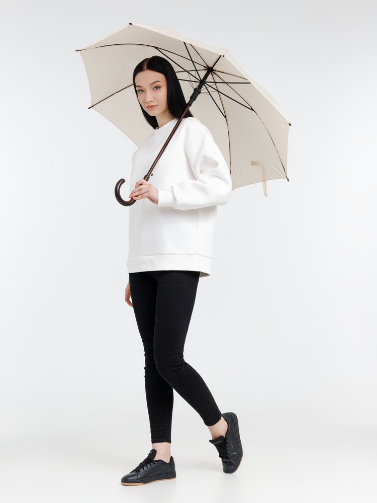 Зонт-трость Standard, бежевый / Миниатюра WWW (1000)