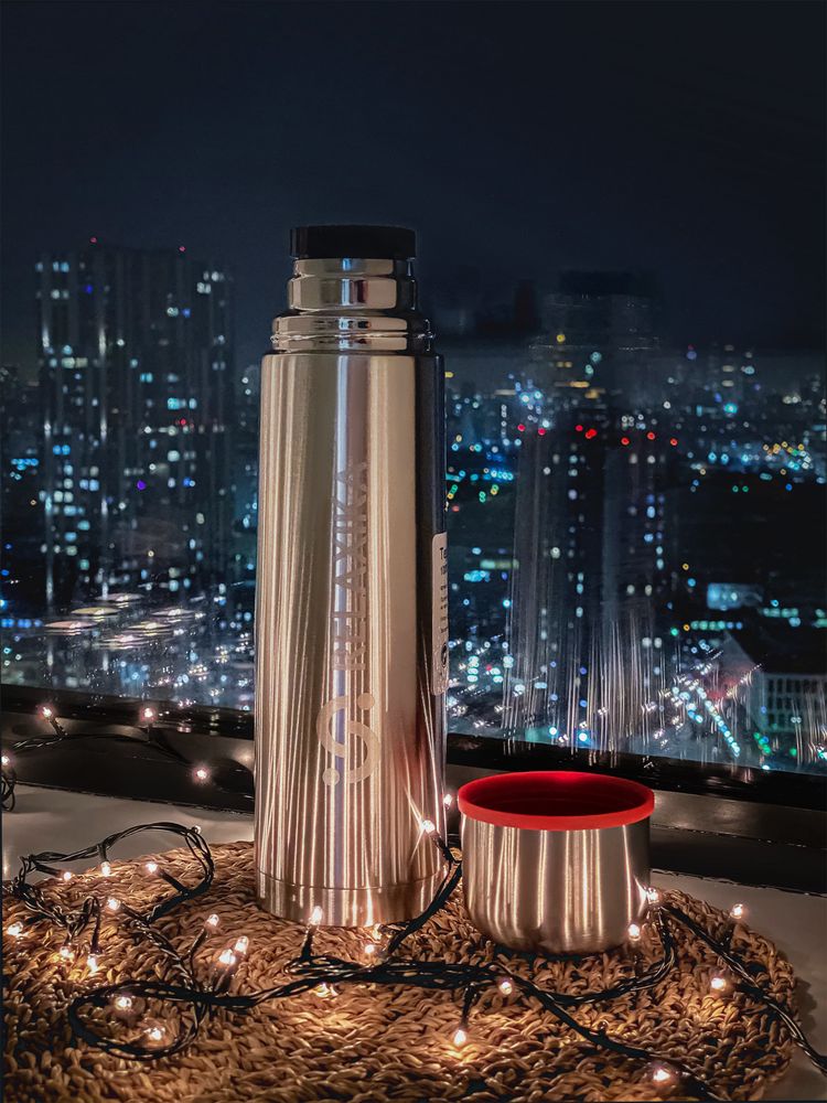 Термос Relaxika 1000, стальной / Миниатюра WWW (1000)