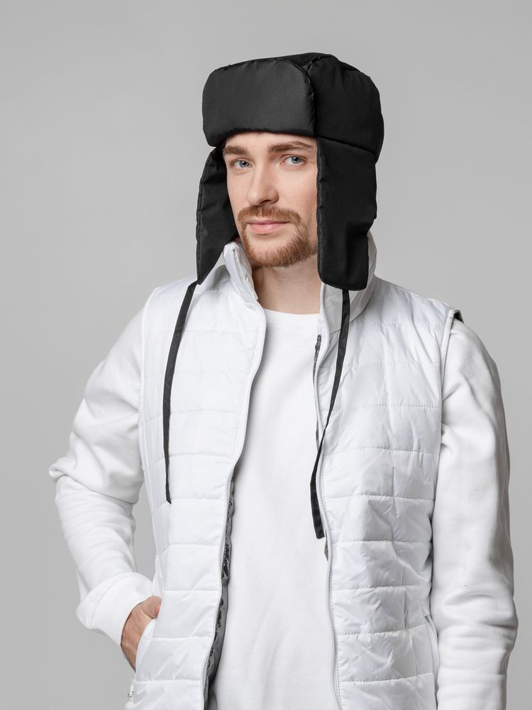 Шапка-ушанка Shelter, черная / Миниатюра WWW (1000)