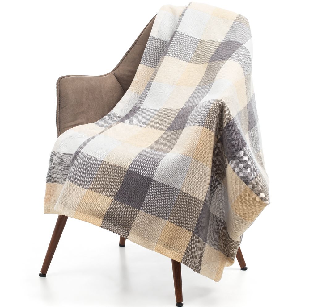 Плед London XL, серо-бежевый / Миниатюра WWW (1000)