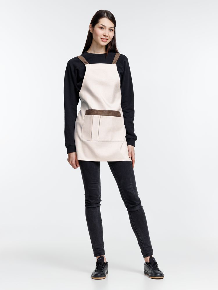 Фартук Settle In, светло-бежевый (молочный) / Миниатюра модельного (1000)