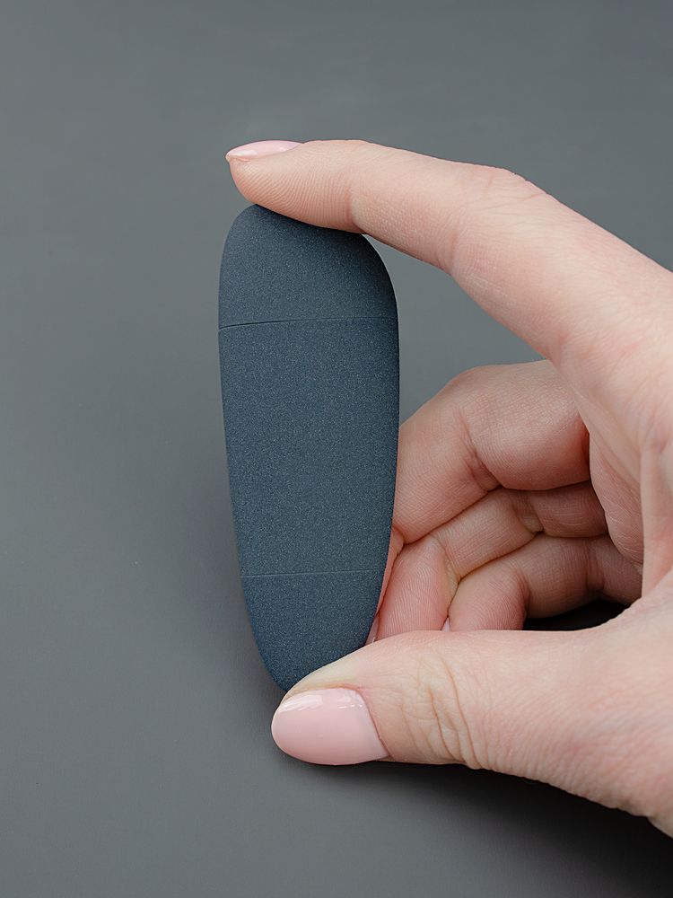 Флешка Pebble Universal, USB 3.0, серо-синяя, 32 Гб / Миниатюра WWW (1000)