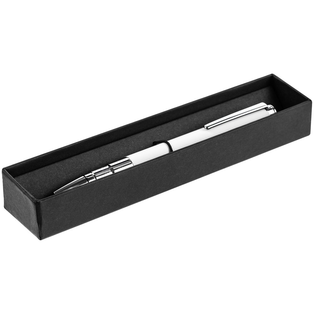 Ручка шариковая Kugel Gunmetal, белая / Миниатюра WWW (1000)