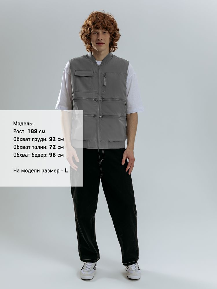 Жилет Hard Work, серый / Миниатюра модельного (1000)